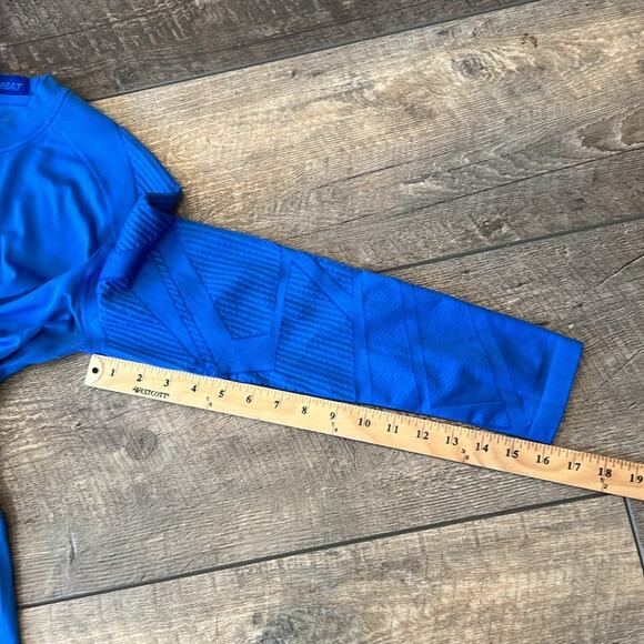 Nike Men's Blue Baseball Vapor Players Long Sleeve Combat Pro Shirt Size M - Picture 7 of 9